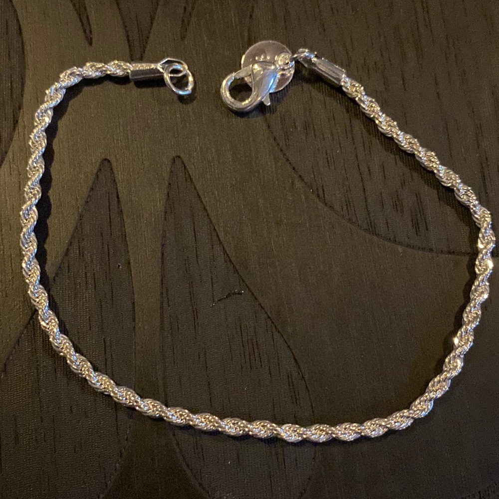 7 inch Sterling Silver Rope Bracelet